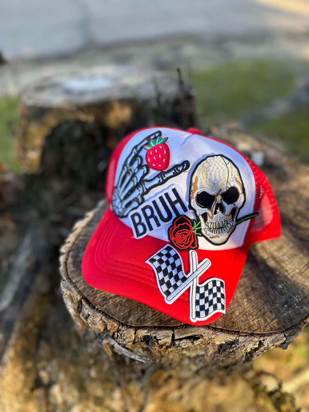 Red and white Trucker Cap